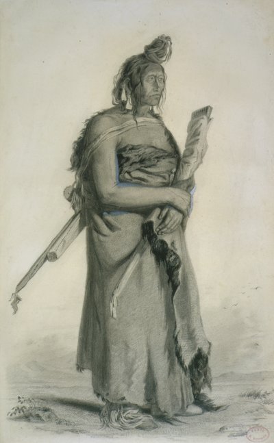 Mexhemauastan, Gros Ventres, c.1833-43 by Karl Bodmer